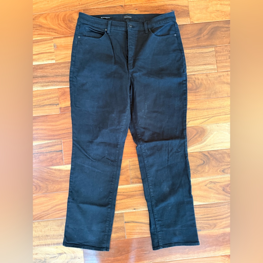 Talbots Black Straight-Leg Jeans